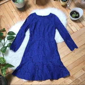 J.CREW floral lace print dress